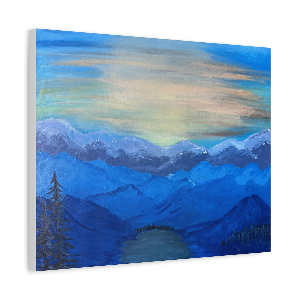 Summit Life: Mountain Scape: 20x16 Horizontal Matte Canvas