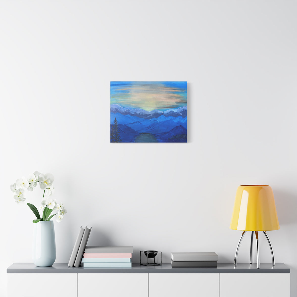 Summit Life: Mountain Scape: 20x16 Horizontal Matte Canvas